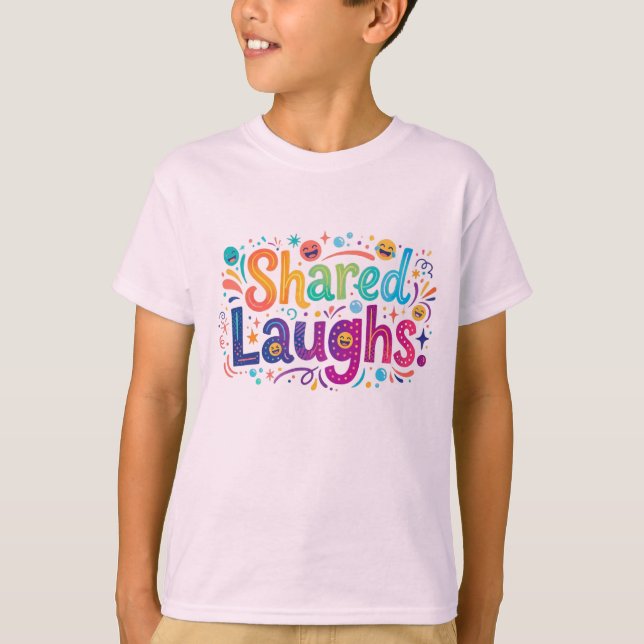 Geteiltes Lachen T-Shirt (Vorderseite)