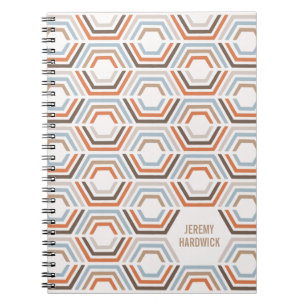 Geteiltes Sechsecke Geometrisches Journal - Cocoa Notizblock