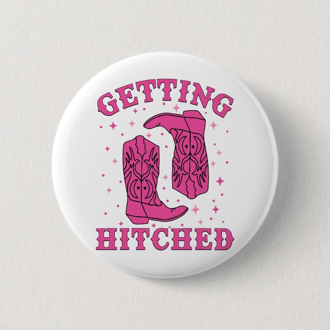 Getestet Bride Groom Western Wedding Bachel Button (Vorderseite)