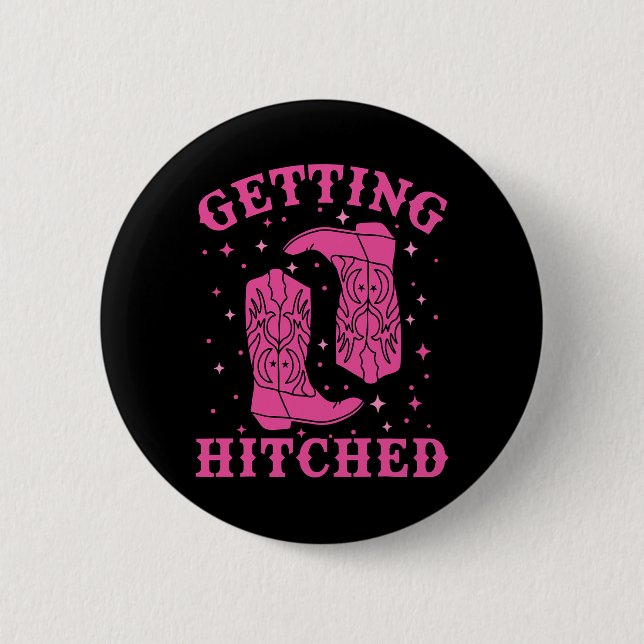 Getestet Bride Groom Western Wedding Bachel Button (Vorderseite)