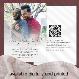 Getestet QR Foto Overlay Gay Wedding Einladung