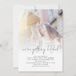 Getestet QR Foto Overlay Lesbische Hochzeit Einladung