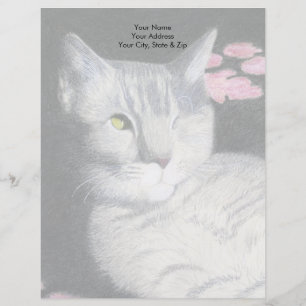 Getigelte Katze Briefkopf