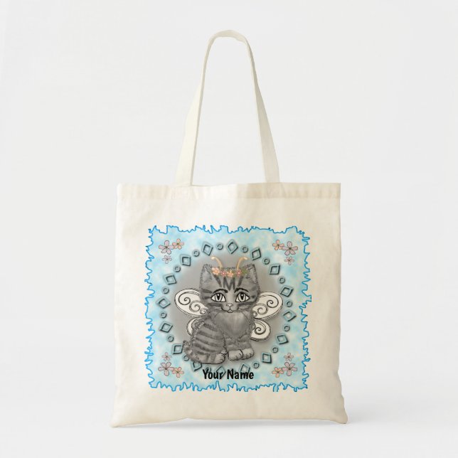 Getigert Katzenfee  Tragetasche (Vorne)