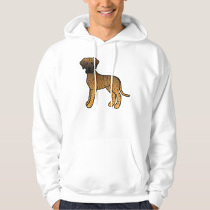 Getigerter Deutsche Dogge Süßer Cartoon-Hund Hoodie
