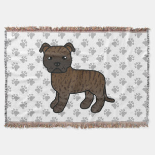 Getigerter Englischer Staffordshire Bull Terrier H Decke
