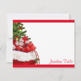 Getipptes Weihnachtsmonogramm Template personalisi Mitteilungskarte
