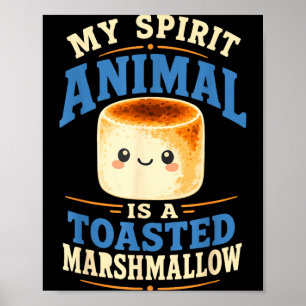 Getoastete Marshmallow-Lagerfeuer-S'mores Poster