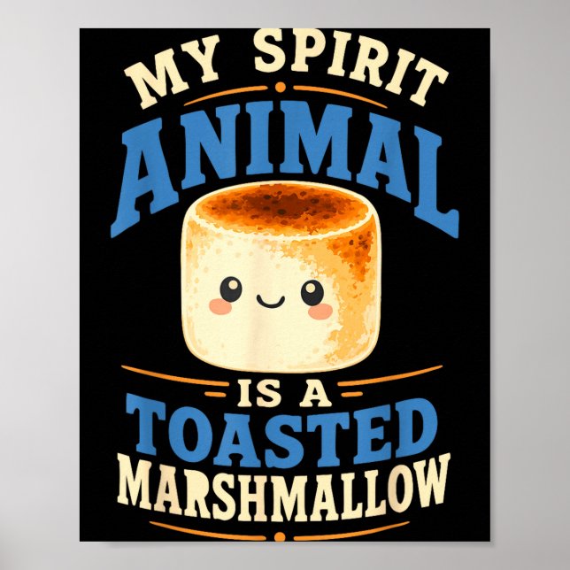 Getoastete Marshmallow-Lagerfeuer-S'mores  Poster (Vorne)
