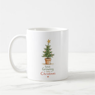 Getopfter Weihnachtsbaum Wasserfarbe Kaffeetasse