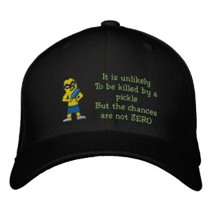 Getötet durch einen bestickten Hut. Bestickte Baseballkappe