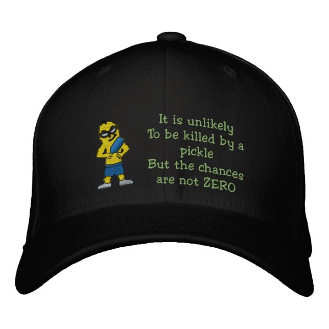 Getötet durch einen bestickten Hut. Bestickte Baseballkappe (Vorderseite)