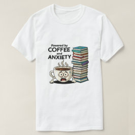 Getragen von Kaffee und Angst | Funny Stressed T-Shirt