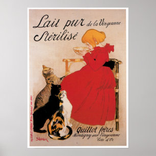 Getränk-Anzeigen-Kunst Lait Pur De La Uingeanne Poster