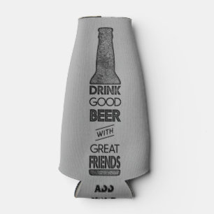 Getränk-gutes Bier mit großen Freunden Flaschenkühler
