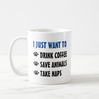 Getränk-Kaffee, retten Tiere, nehmen Nickerchen Kaffeetasse