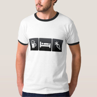 Getränk-, Schlaf-und Reinigungs-Karotten T-Shirt