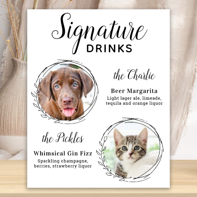 Getränke für Hunde Bar Haustiere Hochzeiten Fotos  Poster (Von Creator hochgeladen)