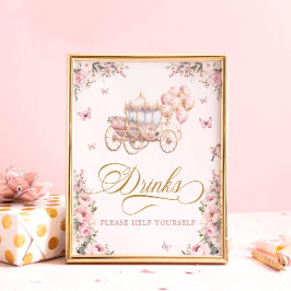 Getränke für Prinzessinnen Bitte helfen Sie sich s Poster