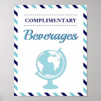 Getränke Getränke Navy Blue Travel Airline