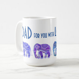 GETRÄNKE MIT BLAUEN COOLEN ELEFANTEN KAFFEE TASSE