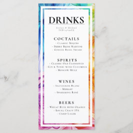 GETRÄNKE + schöner Text Ethereal Bloom Menükarte