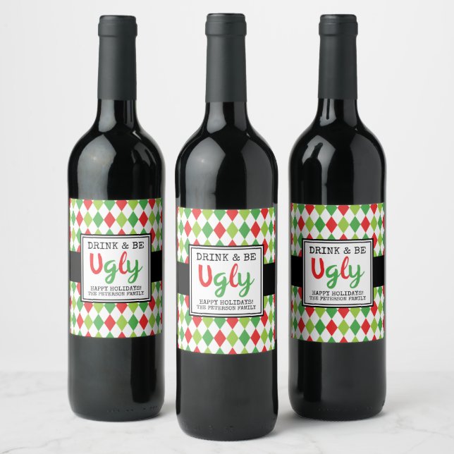 Getränke & Seien Sie gewohnt Wein Flasche Etikett (Flaschen)