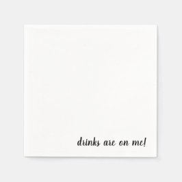 Getränke sind auf meinem Cocktail Napkins Serviette