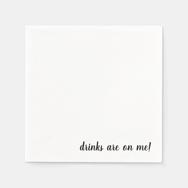 Getränke sind auf meinem Cocktail Napkins Serviette (Vorderseite)