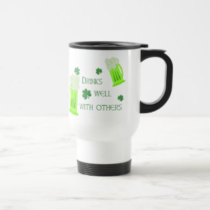 Getränke St. Patricks Tagesquellen Reise-Tasse Reisebecher
