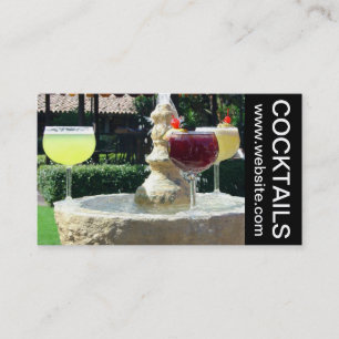 Getränke- und Cocktail-Geschäftskarte Visitenkarte