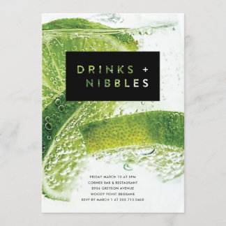 Getränke und Getränke Einladung