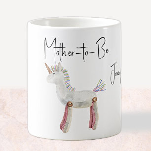 Getränkebecher Mutter-to-Be Vintage Einhorn Spielz Kaffeetasse