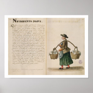 Getränkehändler, Venezianisch (Manuskript) Poster