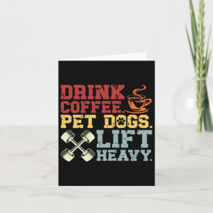 Getränkekosen Kaffee Hunde Hunde Lift Schweres Blu Karte