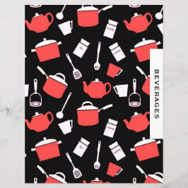 Getränkeservice Rezeptorteil | Schwarz/Rot