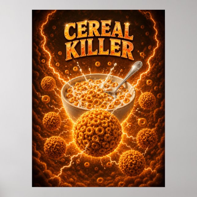 Getreide Cosmic Crunch Fun Vibe Poster (Vorne)