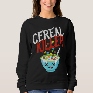 Getreide-Mörder I Kostüm Frühstücksflocken Hallowe Sweatshirt