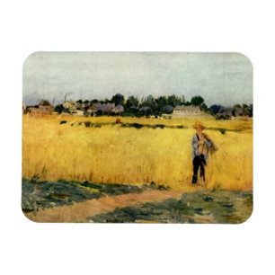 Getreidefeld (von Berthe Morisot) Magnet