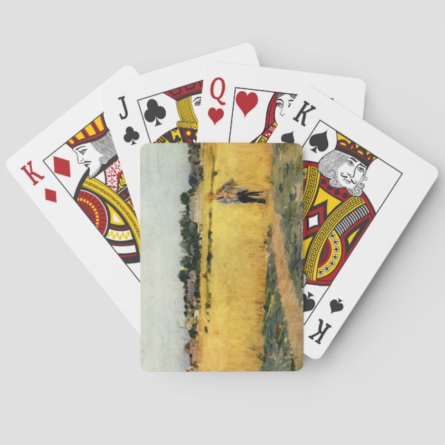 Getreidefeld (von Berthe Morisot) Spielkarten (Rückseite)