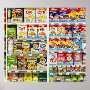 Getreidehalme von Bangkok: Foodland Editorial Poster