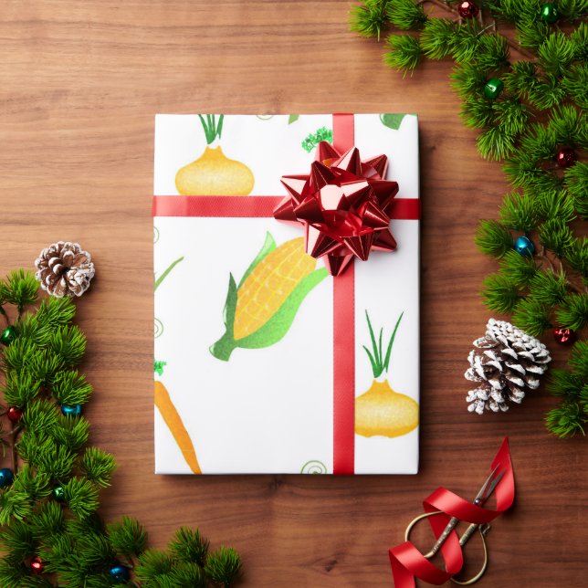 Getreidekarotten-Gemüse Geschenkpapier (Feiertagsgeschenk)