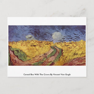 Getreidekasten mit den Krähen von Vincent Van Gogh Postkarte