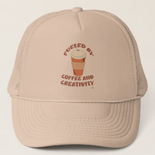 Getrennt von Kaffee und Kreativität Cooles Motto Truckerkappe