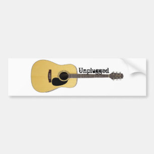 Getrennte Akustikgitarre Autoaufkleber