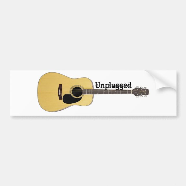 Getrennte Akustikgitarre Autoaufkleber (Vorne)