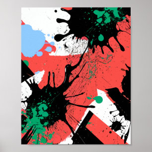 Getrenntes Chaos der Farben Poster