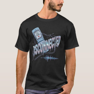 Getrenntes Y2K-Klapphandy Trennungsmelancholie Vin T-Shirt