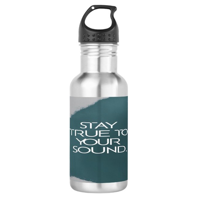 Getreu Ihrem Sound bleibe Edelstahlflasche (Vorderseite)