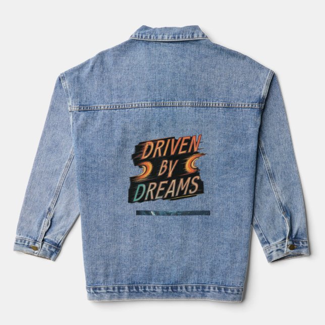 Getrieben von Träumen Jeansjacke (Rückseite)